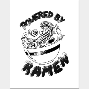 Powered by Ramen (W) Posters and Art